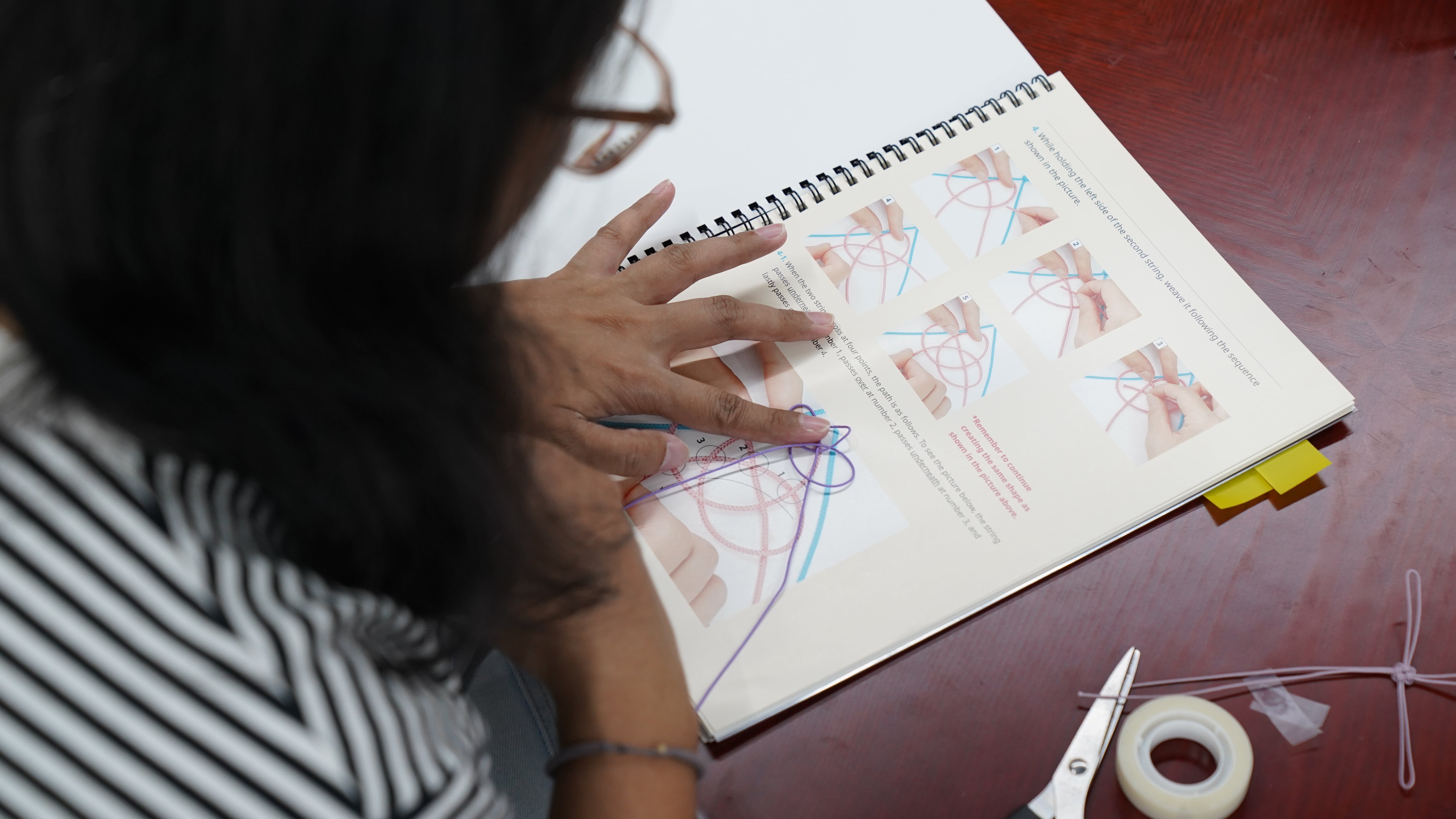 매듭 장식 만들기 체험 1