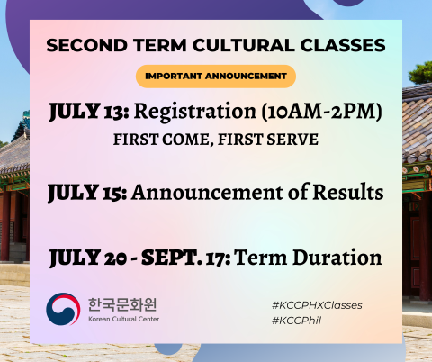 KCC LAUNCHES THREE FACE-TO-FACE CULTURAL CLASSES TO THE PUBLIC STARTING JULY 20