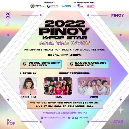 SAVE THE DATE FOR A JAM-PACKED K-POP DAY  IN THE 2022 PINOY KPOP STAR: HAIL THE ICONS